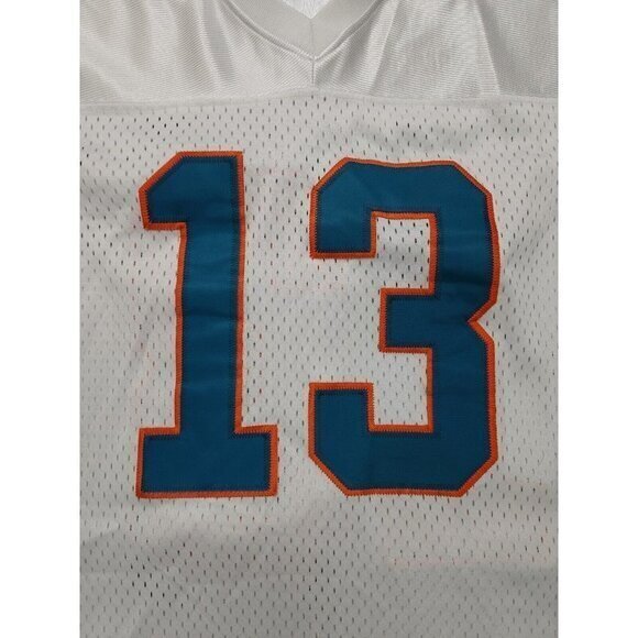 Mitchell Ness Miami Dolphins #13 Dan Marino 1984 Throwback Jersey Mens 56 - Picture 4 of 8